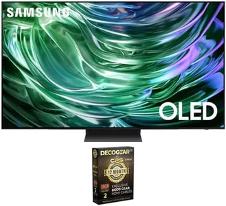 SAMSUNG QN77S90DA 77 Inch OLED 4K Smart TV (2024 Model) Bundle with Deco Gear 2X 4K HDMI 2.0 Cable with Pure Copper Conductors & CPS Exclusive 12 Month Protection Pack Bundle (BEACH-CPS-263000)