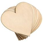 100Pcs Unfinished Wooden Hearts for