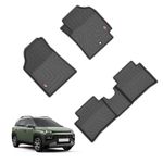 GFX Tpv Premium 3D Life Long Car Floor Mats Compatible with Hyundai Exter (2023) Onwards/Black