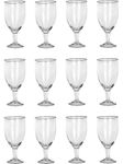 Somil Beautiful Wine Glasses for Memorable Moments, 180 ml, Capacity, Pack of 12, Size: 13.5 X 6 X 6 Cm