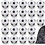 30 PCS Mini Soccer Balls Sports Stress Balls,Mini Foam Soccer Ball,Soccer Party Favors,Mini Soccer Stress Balls for Kids Sports Party Favors,School Carnival Reward,Party Bag Gift Fillers