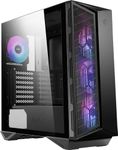 MSI MPG GUNGNIR 111R Mid Tower Gaming PC Case - Black, 4 x 120mm ARGB Fans, USB 3.2 Gen2x2 Type-C, Tempered Glass Panel, Magnetic Dust Filter, Mystic Light RGB, ATX, m-ATX, Mini-ITX