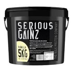 The Bulk Protein Company, SERIOUS GAINZ - Whey Protein Powder - Weight Gain, Mass Gainer - 30g Protein Powders (Vanilla, 5kg)