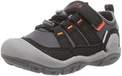 KEEN Howser Low Height Wrap Casual Sneaker, Steel Grey/Safety Orange, 6 US Unisex Big Kid