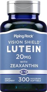 Piping Rock Lutein & Zeaxanthin 20 mg | 300 Softgels | Eye Vitamins | Gluten Free, Non-GMO