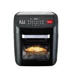 Pigeon by Stovekraft Air Fryer Oven 12L | 1800W | 2-in-1 Appliance - AirfryerOTG | Digital Touchscreen | 9 Preset Menu | Air Fry, Bake, Broil, Toast, Defrost (Black) | With Rotisserie | 7 Accessories