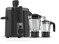 Havells Hexo 950 watts 2 Jar Juicer Mixer Grinder I Double Ball Bearing Copper Motor I 22000 RPM I 100 Minutes Run Time I Metal Teeth Coupler & Jar Base IPolycarbonate Jar, Juice Spout