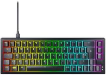 CHERRY XTRFY K5V2 Compact, Mechanical 65 Percent Gaming Keyboard, UK Layout (QWERTY), Hot-Swap Keyboard, CHERRY MX2A RED SWITCHES, Black