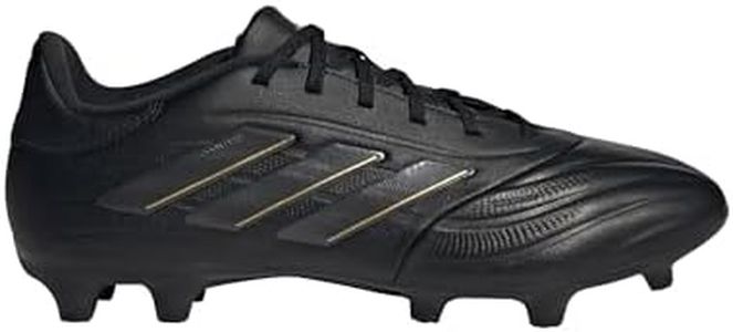 adidas Unisex Copa Pure II League Firm Ground Sneaker, Black/Carbon/Gold Metallic, 9 US Men