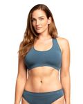 DANISH ENDURANCE Womens Bamboo Racerback Bra 1 Pack (Lyons Blue, X-Large/XX-Large)