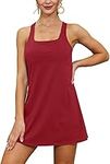 Womens 2-in-1 Exercise Dresses with