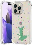 CCFUNCASE Cute iPhone 15 Pro Max Case Clear for Women - Rugged Phone Case Funda Protector Protectores Cover Skin para Compatible for iPhone 15 Pro Max (Dinosaur Animal) JANB AIPHONE15 ZY JIA 6