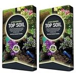 UNIQUE HOME LIVING Top Soil 25L Bag Rich Graded Gardening Soil for Outdoor and Indoor Planting Garden Bed Lawn Soil Weed Free - 2 x Bags