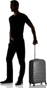 Samsonite Lite-Shock Spinner Suitcase, 55cm, 36L – Black