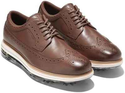Cole Haan Men's Originalgrand Tour Golf Waterproof Oxford, Woodbury/Ivory, 7
