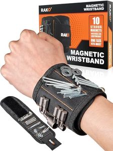 RAK Magnetic Wristband for Holding Screws, Nails and Drill Bits for Men - Made from Premium Ballistic Nylon with Lightweight Powerful Magnets for Dad, Husband, Grandpa, Handyman