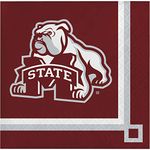 Creative Converting 20 Count Mississippi State Bulldogs Beverage Napkins