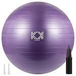 KK Exercise Ball Anti-Burst Gym Ball, Fitness Ball For Yoga, Pilates Training, Swiss Ball With Hand Pump