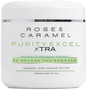 Rose & Caramel Purity Excel Xtra, 60 Second Tan Remover, Extra Sensitive, Extra Smooth, Extra Soft 14.89 Fl Oz (440ml)