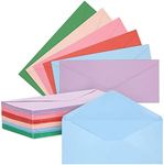 Juvale 96-Pack #10 Colored Business Envelopes for Checks, Invoices, Mailing Letters, Invitations, Announcements, Office Supplies, Gummed Seal, 6 Pastel Colors (4-1/8 x 9-1/2 in)