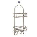 Zenna Home Hanging Over-the-Shower Caddy, Satin Nickel