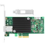 Euqvos for Intel X550-T1 10GbE NIC Network Card ELX550AT Controller Single RJ45 Port PCIe 3.0 x4 Support Windows Server, Windows 7/8/10, Linux