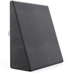 FOVERA Memory Foam Wedge Pillow | 2 Years Warranty | Wedge Cushion for Back Support, Acid Reflux, Snoring, GERD, Leg Elevation, Pregnancy (Velvet Dark Grey, Medium 7" Height)