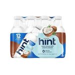 Hint Water Coconut, Pure Water Infused with Coconut, Zero Sugar, Zero Calories, Zero Sweeteners, Zero Preservatives, Zero Artificial Flavors, 16 Fl Oz (Pack of 12)