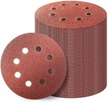 Inditrust 5-Inches Round Sanding Disc Hook and Loop Sand Paper in Bulk for Orbital Sander (320 Grit, 50)