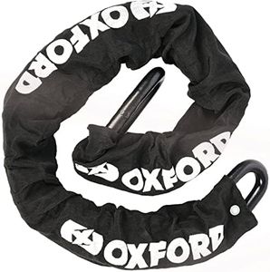 Oxford Beast 22mm Chain x 1.5mtr. High Security Heavy Duty Motorbike Chain. Sold Secure Diamond. LK126, Black
