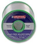 Duratool Solder, SN99.3/CU0.7, 1.2MM, 500G D01688