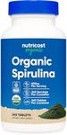 Nutricost Organic Spirulina 500mg, 240 Tablets - Gluten Free, Non-GMO