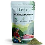 Herbtics Moringa Powder 200 Grams | Pure and Natural | Miracle tree | Natural Detox | Nutrient Rich | Plant based Protein | Most Powerful superfood | Moringa Oleifera