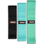 Xtreme Resistance Bands (Set of 3) - Premium Quality Wide Fabric Exercise Bands - Won't Slip, Slide, or Roll Up Leg - Extremely Comfortable for Booty, Hip, Leg, Home, or Gym Workout - 3 Resistance Levels (14-50 lbs)