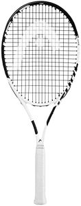 HEAD Metallix Attitude Pro White Tennis Racket - Pre-Strung Adult Tennis Racquet for Control and Maneuverability