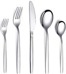 Cutlery Set 30 Pieces, Kyraton Stainless Steel Flatware Set, Silverware Set Strong Anti Rust, Dishwasher Safe, Serving 6 People