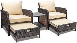 LEVELEVE Balcony Furniture 5 Piece 