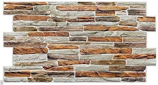 Circa 7 mq/15 BALDOSAS DE PVC 3D paneles de pared revestimiento de paredes PVC imitación madera o piedra o mosaico espesor 1 mm! ¡Gran elección!