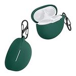 kwmobile Case Compatible with Huawei Freebuds 4i Case - Silicone Cover Holder for Earbuds - Dark Green