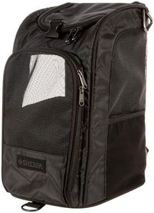Sherpa Deluxe Guaranteed On Board Convertible Pet Carrier & Backpack, Black, Medium