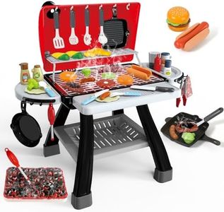 35pcs Kitchen Toy Set, BBQ Grill Playset, Little Chef Play, Interactive Cooking Set for Kids - Christmas Birthday Gift for Boys Girls