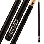 Viking Crush 2 Piece 58” Break Pool Cue Stick, Midnight Black, 19 oz, Made in The USA, Billiard Cue Stick, Bar or House Use for Men and Women