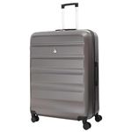 Aerolite Large Lightweight ABS Hard Shell Travel Hold Check in Luggage Spinner Suitcase with 4 Wheels, 29"