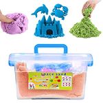 Sarjak Kinetic Sand For Kids/Boys/Girls To Play 1 Kg Box Clay With Moulding Toys. (1Kg Box), Multicolor