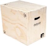 GoSports Fitness Launch Box 3-in-1 Adjustable Height Wood Plyo Jump Box for Exercises of All Skill Levels - Standard