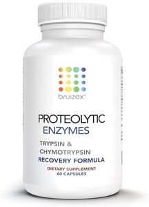 BRUIZEX Proteolytic Enzymes: Trypsin & Chymotrypsin Recovery Supplement for Bruising, Swelling Relief | Care for Skin Scars & Keloids, Healing & Recovery After Surgery, Sports Injury | 60 Capsules