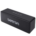 Betron Bluetooth Speaker, Portable, Wireless Connection, Dual Driver, with Microphone, 10W, for Travel Indoor and Outdoor, (D51)