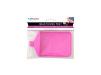 Multicraft Bead Funnel, Paper, Pink, Approximately 4.75" x 3"