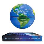 Flagest Magnetic Levitation Floating Globe Rotating Globe Book Base -Nice Desk Bookshelf Showcase Decoration for Home Office Classroom Shop -Gradient Night Light Color Globe -Birthday Anniversary