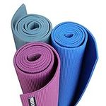 PROIRON Yoga Mat Exercise Mat with Free Travel Carry Bag for Home Gym Fitness 3.5mm or 6mm thick in Blue, Dark Green, Purple